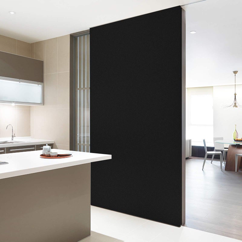Homease Solid Black Wallpaper 24 x 196 inch Thick Matte Black Contact Paper Decorative Peel and Stick Wallpaper for Shelf Liner Cabinet Table Door Waterproof Vinyl Self Adhesive PVC Film - Image 4